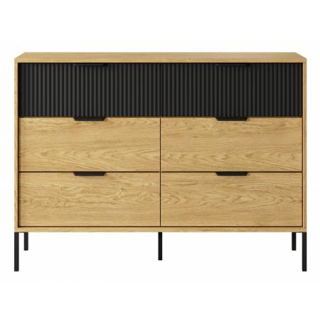 Komoda z 6 szufladami 138 cm BALEO stył skandynawski